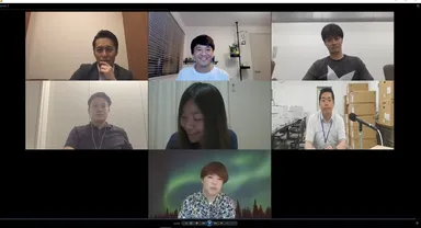 オンラインでの制作打ち合わせ風景