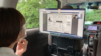 移動店舗サービス対応中　お客様側