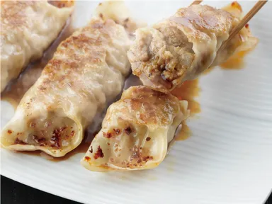 新商品　辛子ぎょうざ