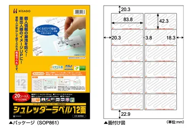 SOP861パッケージ/面付け図