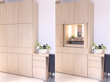 Close―扉が閉まった状態／Open―扉が開いた状態