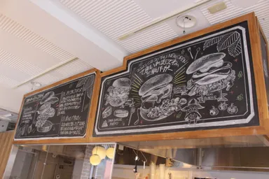 手書きの大型黒板アート