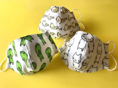 ししゃもねこマスク(メンズ・レディスサイズ)　1,045円(税込)