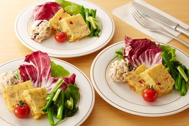 まきばのミルク入り地元野菜のキッシュ(休暇村岩手網張温泉)