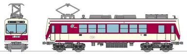「鉄道コレクション 叡山電車７００系（登場時カラー）」オリジナル仕様のイメージ