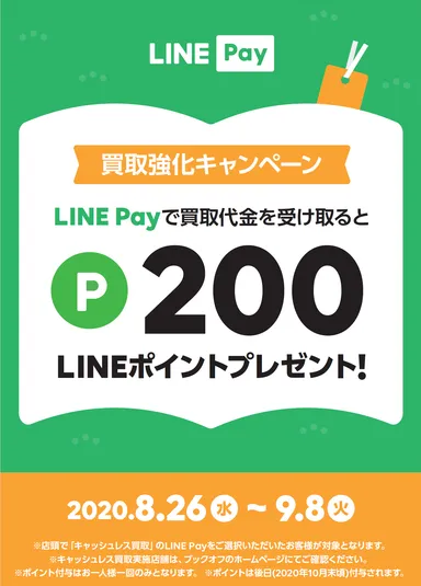 LINEポイント200ポイントプレゼントキャンペーン