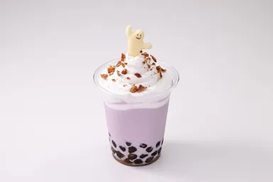 紫いものタピオカラテ