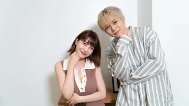 ミュージックビデオに「岸岸」コンビで出演する岸明日香(左)と岸洋佑(右)