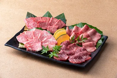 ＜ヌルボンガーデン＞九州産黒毛和牛食べ放題ファースト盛り合わせ