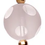 ボールを表現した天然水晶