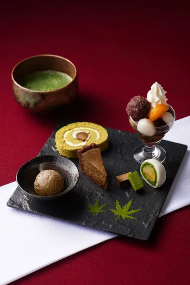 栗抹茶スイーツプレート