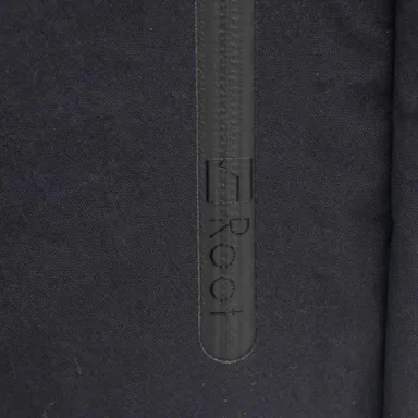 BOXトート　ロゴ入りの圧着止水ファスナー