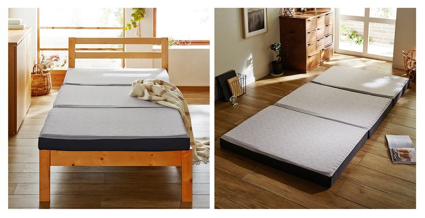 ベルメゾン
ふとんの西川株式会社と共同企画
<体型にあわせて選べる>
理想の寝姿勢を考えたマットレス(日本製)
9月9日発売開始