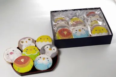 福々ことり煎餅「ことりせん」箱詰め