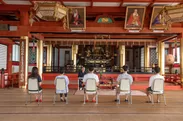 瞑想体験はゆかりある寺院で実施