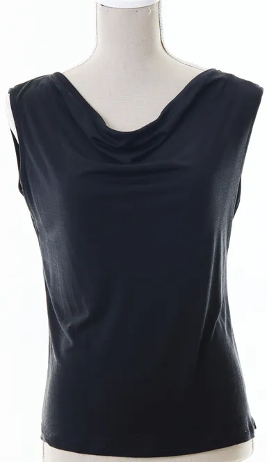 ドレープノースリーブシャツ 黒