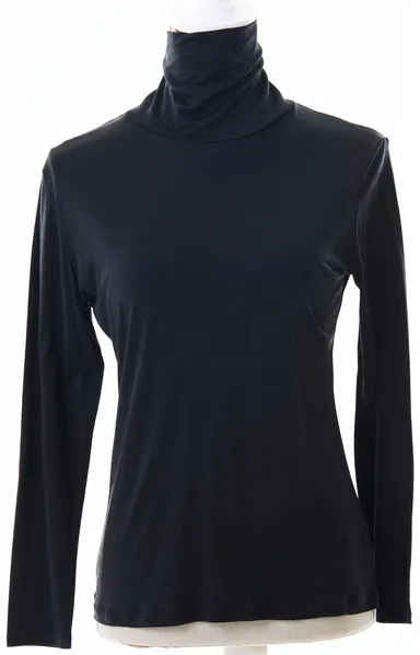 ハイネック長袖シャツ 黒