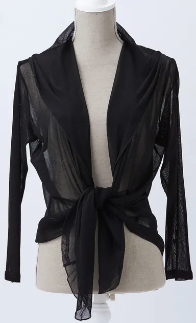 フード付きボレロ 前