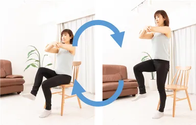 フラミンゴバランススクワット