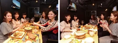 本格和食をお楽しみいただいた後は、カラオケも楽しめます