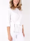 サイドリボンシャツ／White／￥6,300(税込)
