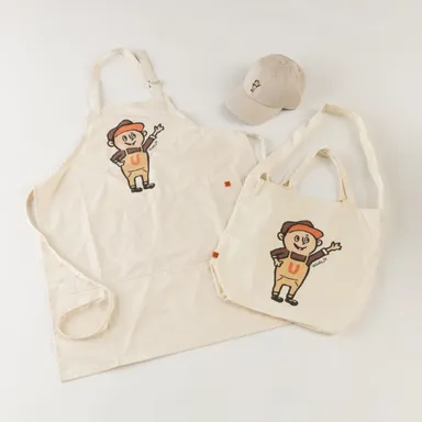 Windy君　キャップ・エプロン・トートバッグ