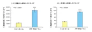 (図3)FPP(パパイヤ発酵食品)を摂取したマウスと摂取していないマウスのテロメアの長さの比較