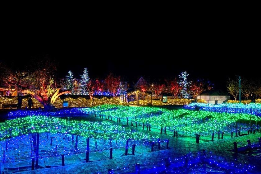 「なばなの里 イルミネーション」へは電車とバスで便利にお得に
近鉄長島駅に急行を臨時停車、「なばなの里」への直通バスを運行！
～電車・バスの往復乗車券、「なばなの里」入村券などをセットしたお得なきっぷも発売～