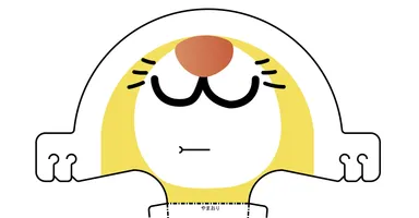 動物の口元のイラストで動物園のオリジナル商品に