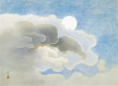 小野竹喬　《月》　1944年　笠岡市立竹喬美術館蔵