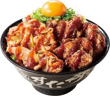 “辛・旨・ガリ”唐揚げ合盛りすた丼　950円(税込)