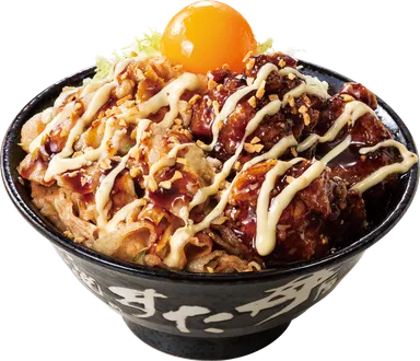 “ガリ・てり・マヨ”唐揚げ合盛りすた丼　950円(税込)