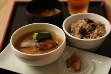 原木しいたけづくしの朝ごはん