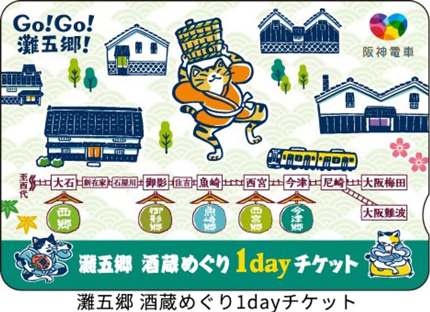 日本一の酒どころ「灘五郷」を巡ろう！
10月1日（木）から「灘五郷 酒蔵めぐり1dayチケット」を発売！