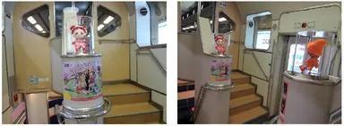 近鉄特急車内ビスタEX装飾