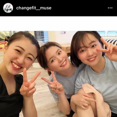 トレーニング後にお客様と