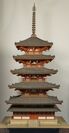 法隆寺五重塔模型　昭和7年(1932)　東京国立博物館蔵