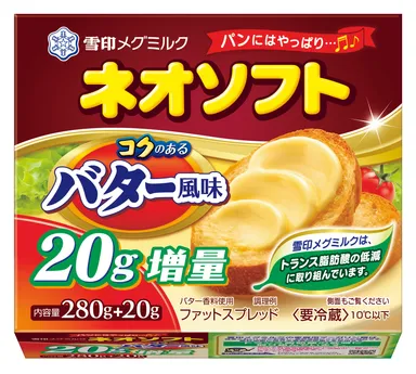 「ネオソフト　コクのあるバター風味」280+20g増量