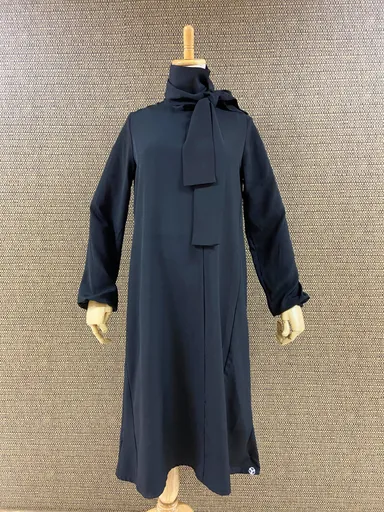 ハイネック首リボン