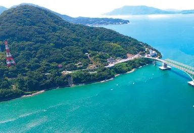 空から見た周防大島町の様子