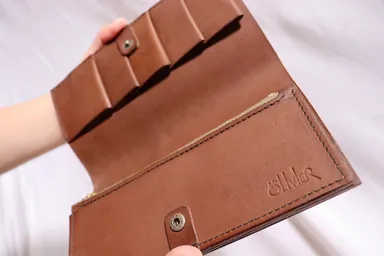 長財布内側(ブラウン)