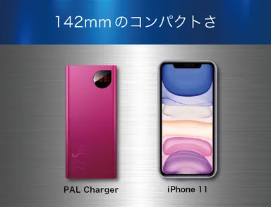 142mmのコンパクトさ