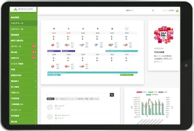 トップ画面(タブレット)
