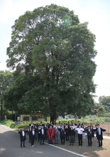 祈願祭で移植の成功を願う