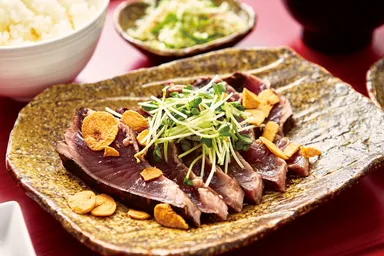 かつおの藁焼き定食