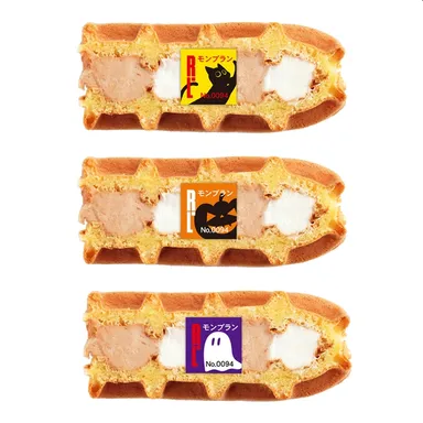 ハロウィンシールはワッフルにも