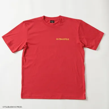 ULTRA STYLE 半袖Tシャツ メンズ【ウルトラマンティガ、ウルトラマンダイナ、ウルトラマンガイア】レッド(表面)