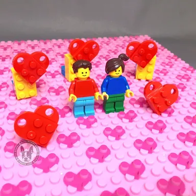 スクエアプレート(ピンクハート)