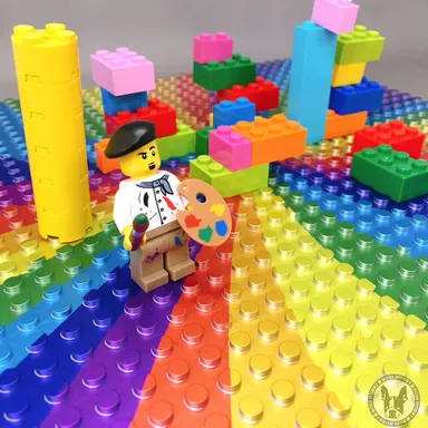 スクエアプレート(レインボー)