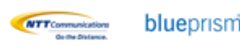 NTTコミュニケーションズ株式会社　Blue Prism株式会社のロゴ